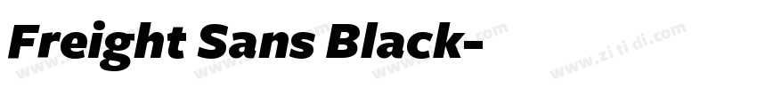 Freight Sans Black字体转换